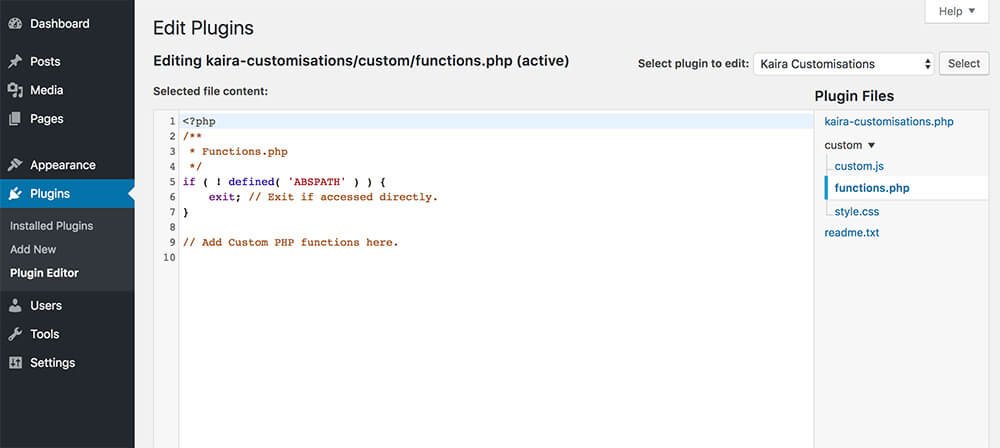 Site Customizations